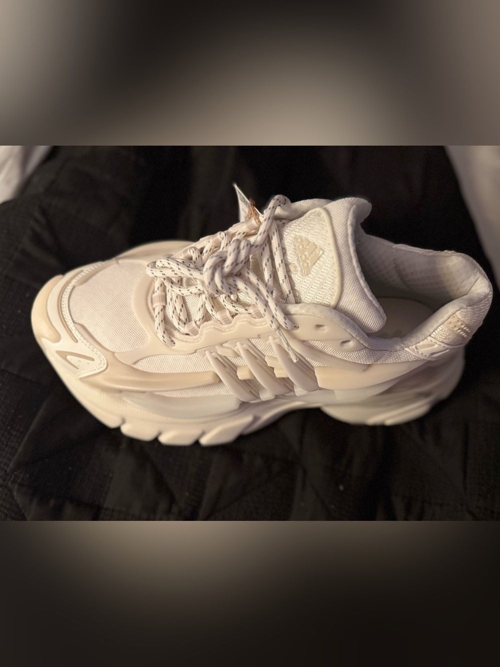 adidas Women's Off-White Chunky Platform Sneakers - Picture 5 of 9